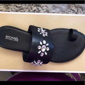 Brand new Michael Kors leather sandals